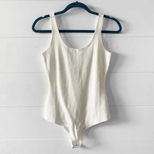 White Sleeveless Bodysuit